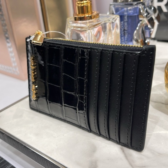 MICHAEL KORS JET SET TRAVEL MEDIUM TZ CARD CASE IN BLACK CROCODILE 
NWT - Picture 10 of 16